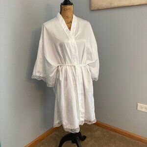 Bride's White Kimono Robe by Icing Women Size L/XL